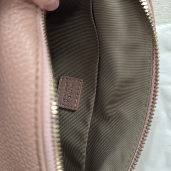 Furla Sophie Removable Strap Crossbody Moonstone Pink Leather Bag - Picture 3 of 4